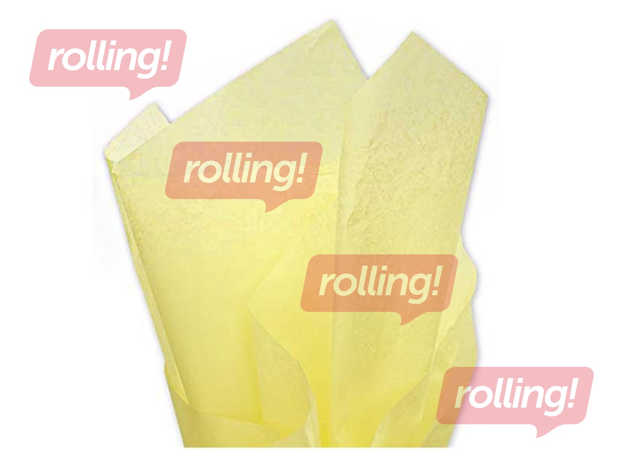 Siidipaber Jaune pale 125, 18g/m², 50x75cm, 24 lehte