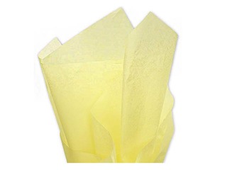 Zīdpapīrs dekoratīvais Jaune pale 125, 18g/m², 50x75cm, 24 loksnes