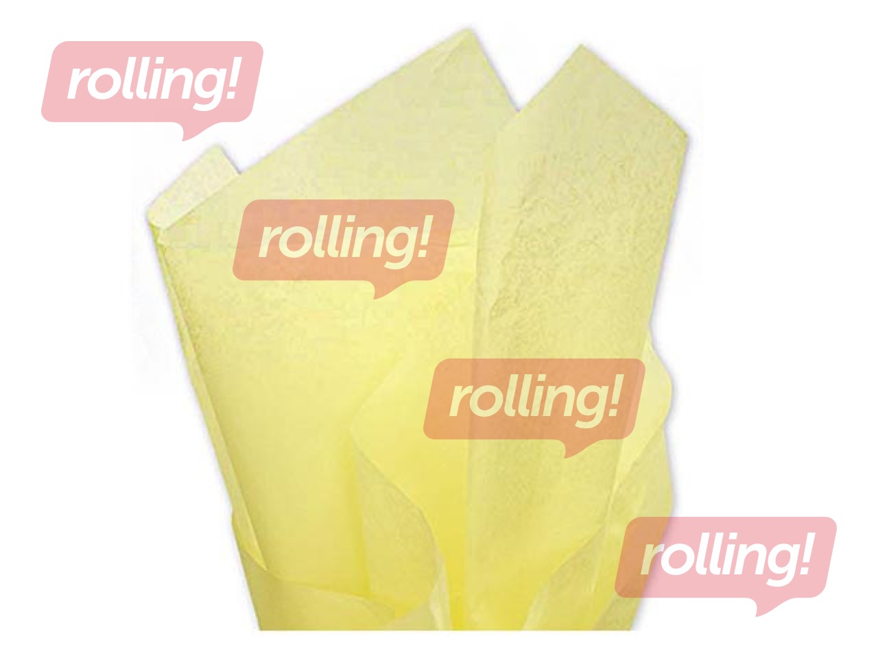 Zīdpapīrs dekoratīvais Jaune pale 125, 18g/m², 50x75cm, 24 loksnes