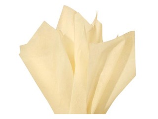 Siidipaber Vanille 126, 18g/m², 50x75cm, 24 lehte