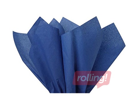 Siidipaber Bleu marine 183, 18g/m², 50x75cm, 24 lehte