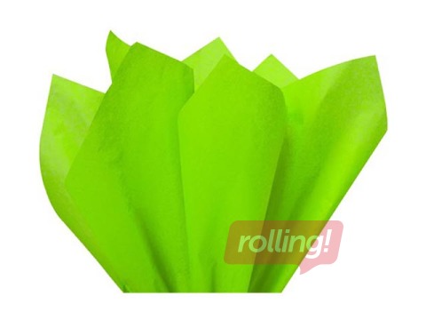 Zīdpapīrs dekoratīvais Vert pomme 0006, 18g/m², 50x75cm, 24 loksnes