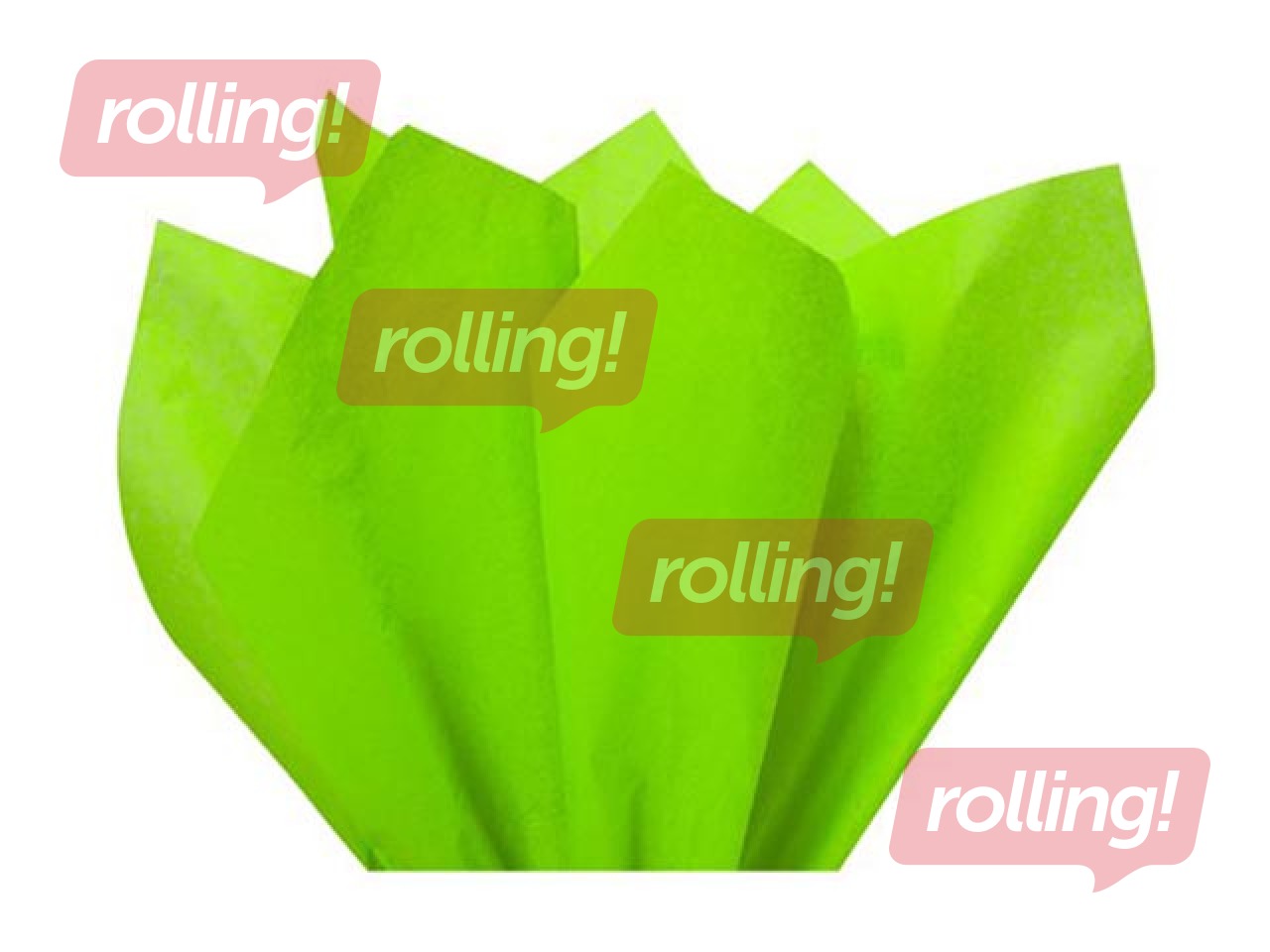 Zīdpapīrs dekoratīvais Vert pomme 0006, 18g/m², 50x75cm, 24 loksnes