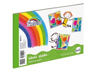 Tissue paper Fiorello, A4, assorted, 22g/m², set of 12 pcs. x 5 sheets
