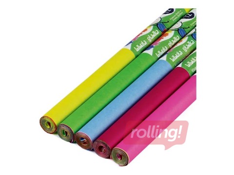 Шелковая бумага Fiorello, A4, разные цвета, 22г/м², 12 цветов по 5 рулонов