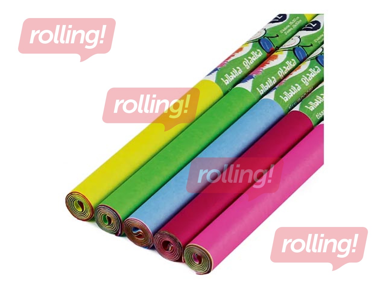 Zīdpapīrs Fiorello, dažādas krāsas, 22g/m², 35x50cm, 5 ruļļi pa 12 loksnēm