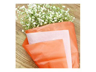 Decorative tissue paper, orange, 15g/m², 50x65cm, 10 sheets