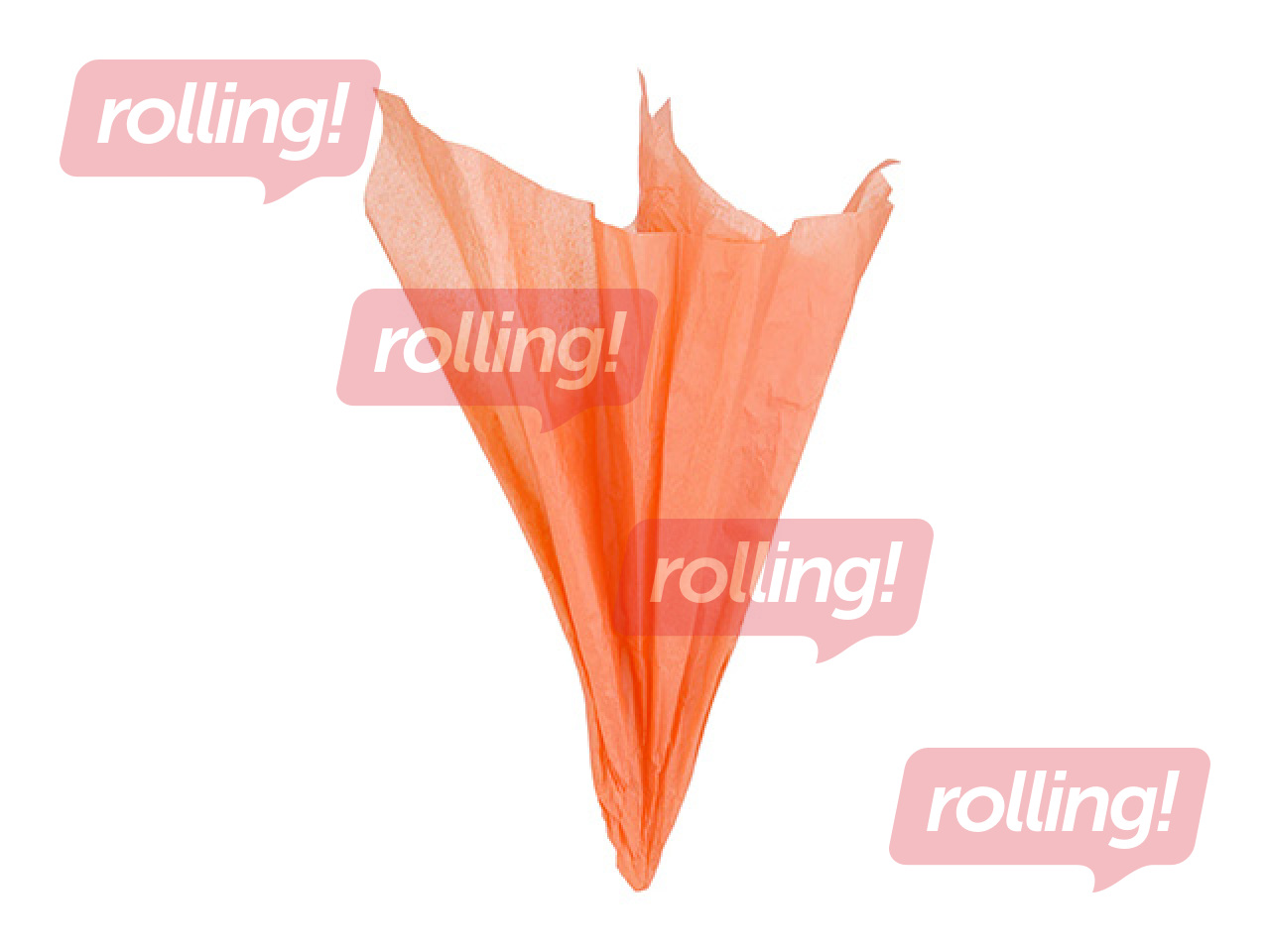 Zīdpapīrs dekoratīvais, oranžs, 15g/m², 50x65cm, 10 loksnes