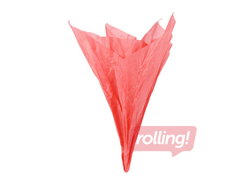 Zīdpapīrs dekoratīvais, sarkans, 15g/m², 50x65cm, 10 loksnes