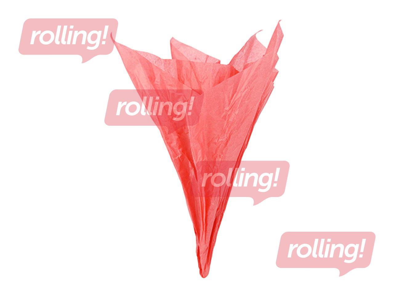 Zīdpapīrs dekoratīvais, sarkans, 15g/m², 50x65cm, 10 loksnes