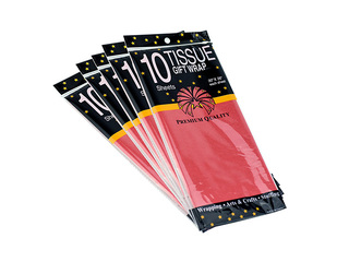 Zīdpapīrs dekoratīvais, sarkans, 15g/m², 50x65cm, 10 loksnes