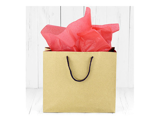 Zīdpapīrs dekoratīvais, sarkans, 15g/m², 50x65cm, 10 loksnes