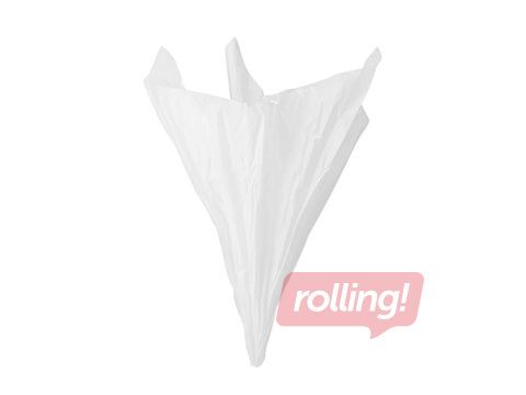 Zīdpapīrs dekoratīvais, balts, 15g/m², 50x65cm, 10 loksnes