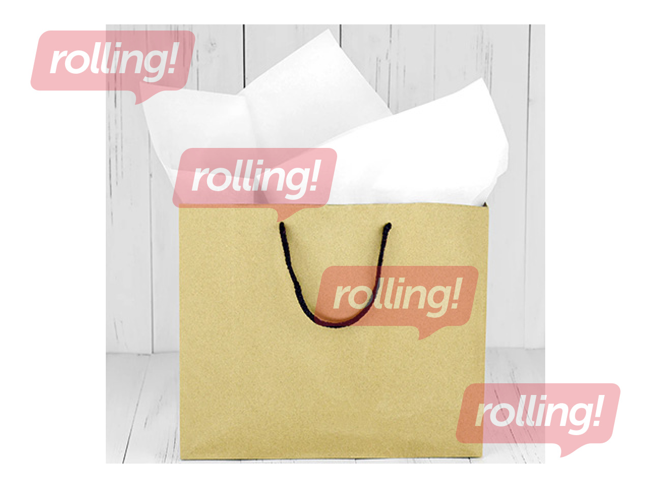 Zīdpapīrs dekoratīvais, balts, 15g/m², 50x65cm, 10 loksnes