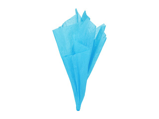 Декоративная бумага для упаковки, голубая, 15г/м², 50x65см, 10 листов