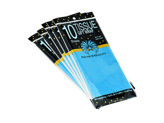 Zīdpapīrs dekoratīvais, zils, 15g/m², 50x65cm, 10 loksnes