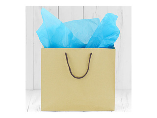 Zīdpapīrs dekoratīvais, zils, 15g/m², 50x65cm, 10 loksnes