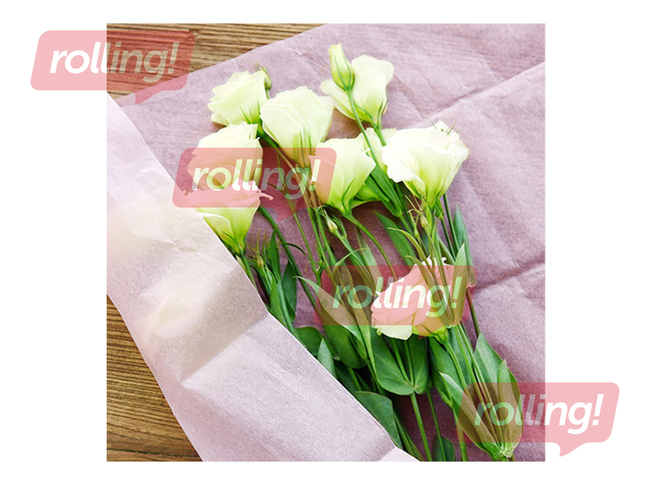 Decorative tissue paper, pink, 15g/m², 50x65cm, 10 sheets
