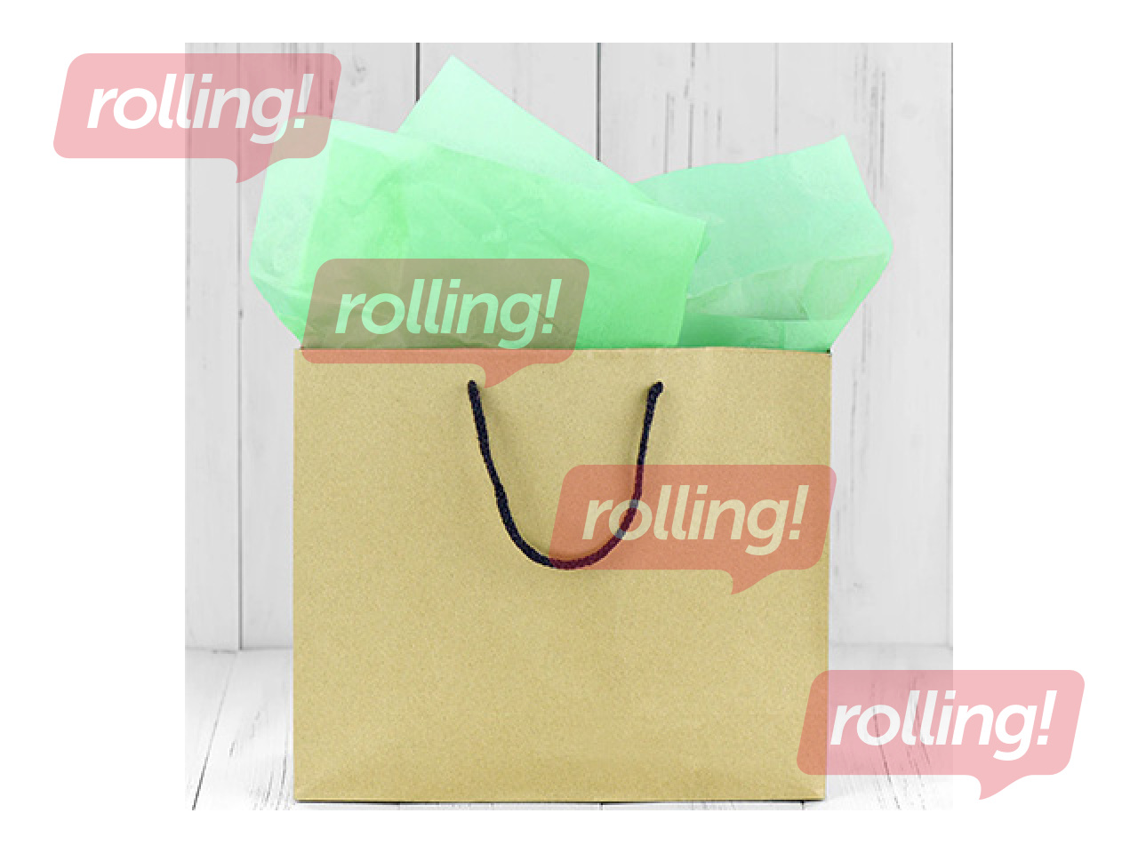 Zīdpapīrs dekoratīvais, zaļš, 15g/m², 50x65cm, 10 loksnes