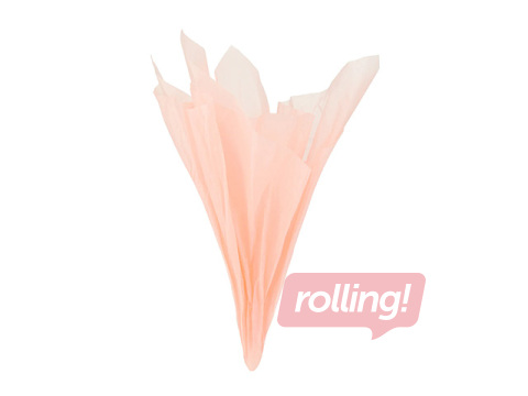 Decorative tissue paper, salmon, 15g/m², 50x65cm, 10 sheets