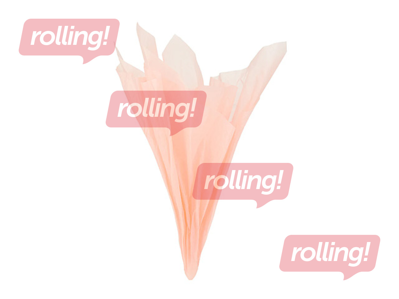 Decorative tissue paper, salmon, 15g/m², 50x65cm, 10 sheets