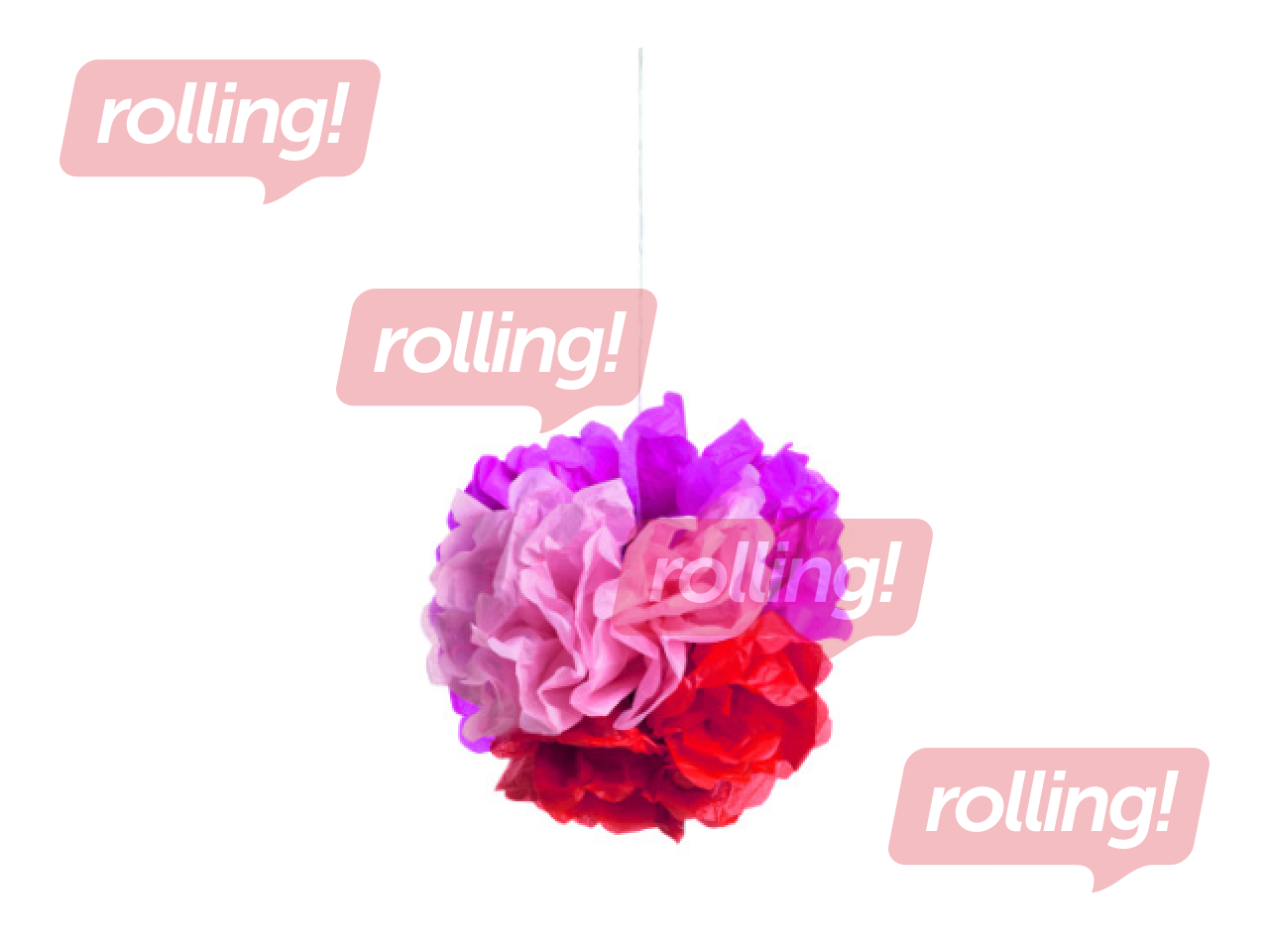 Zīdpapīrs dekoratīvais Folia, gaiši rozā, 20g/m², 50x75cm, 6 loksnes