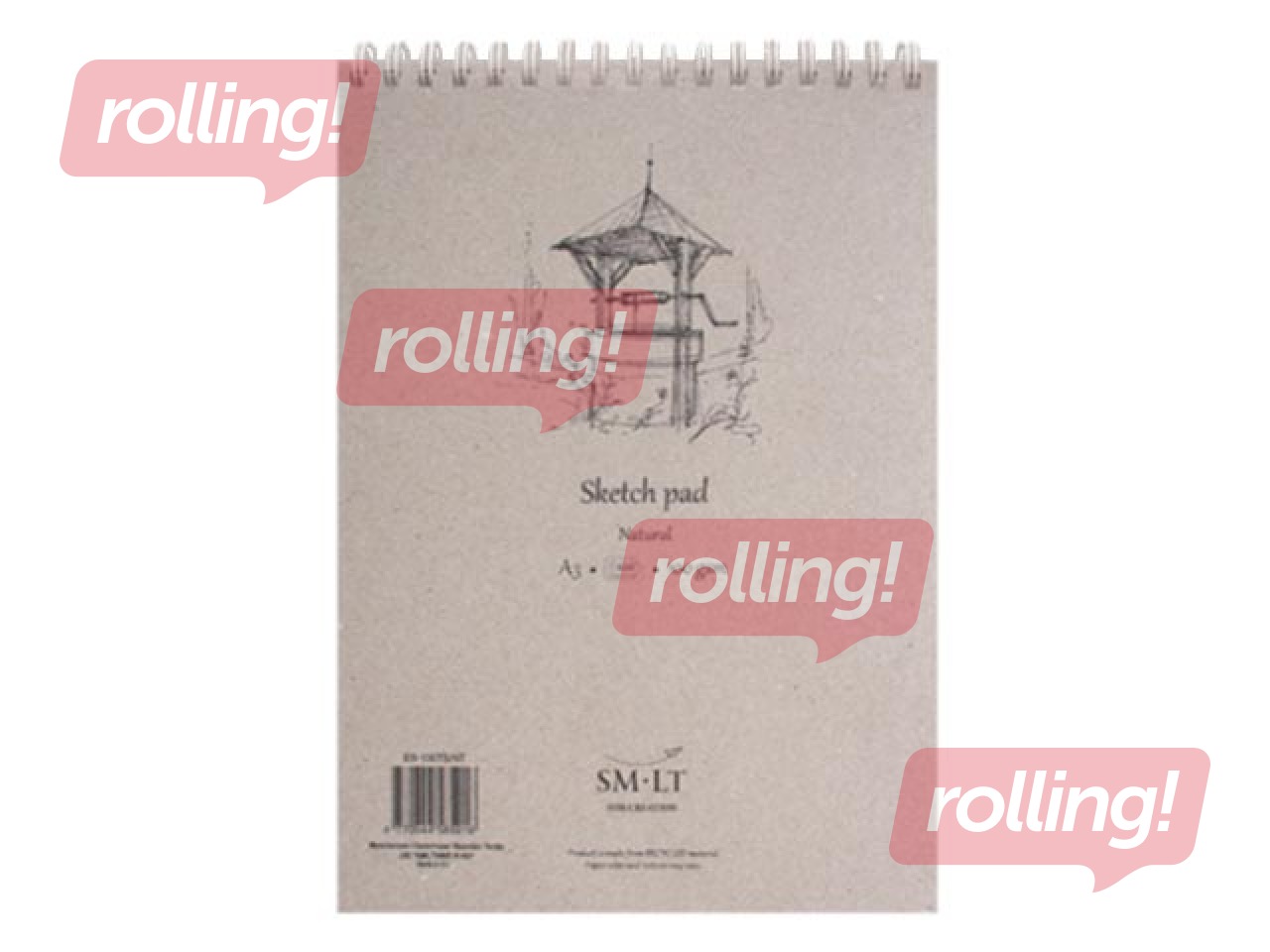 Sketch pad Authentic Natural, A5, 100g/m², 70 sheets