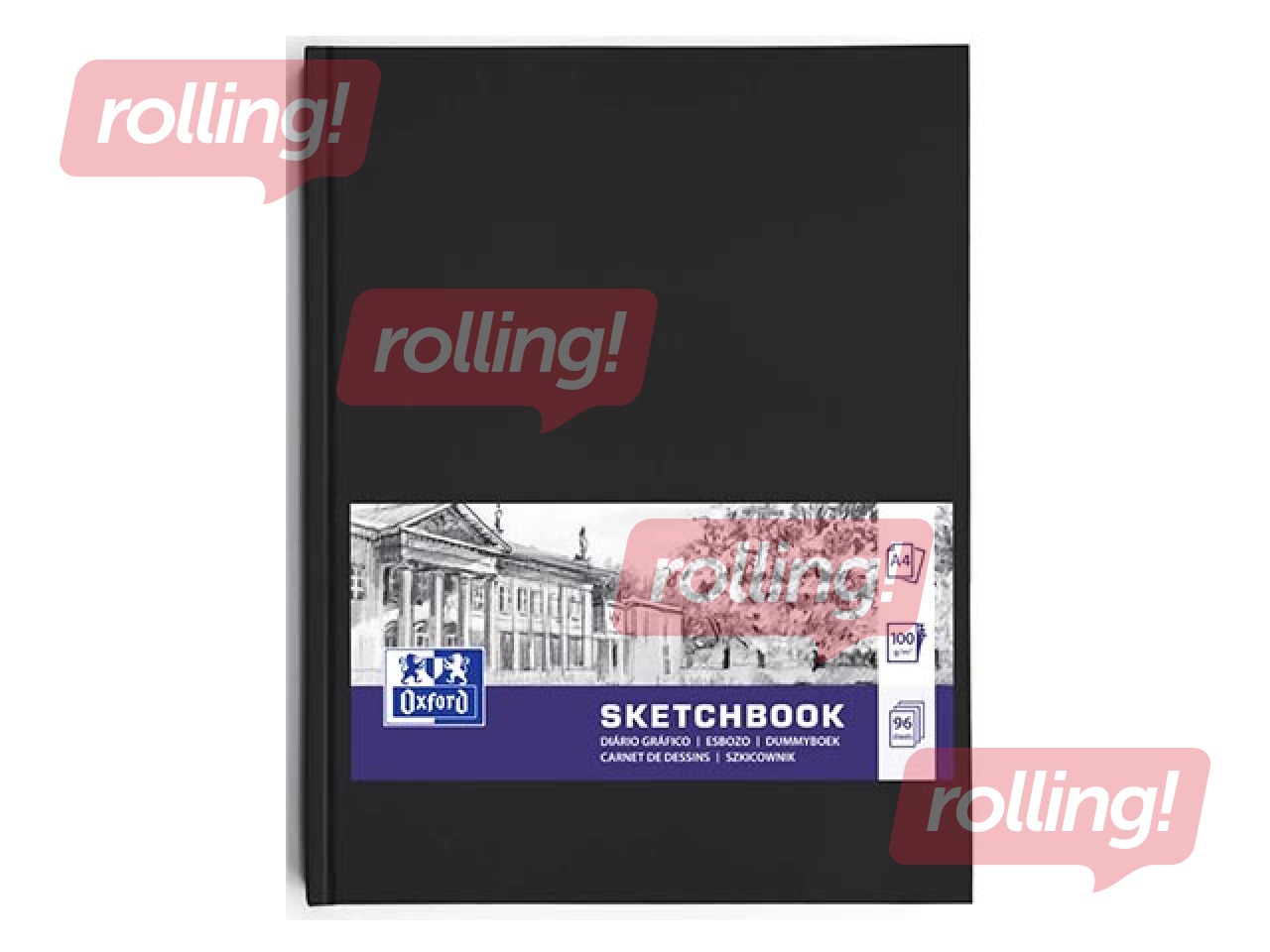 Skiču bloks Oxford, A4, 100g/m², 96 loksnes