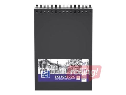 Skiču bloks ar spirāli Oxford, A4, 100g/m², 50 loksnes