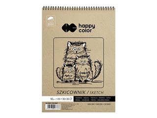 Блокнот для эскизовi Happy Color, A5, 80/90г/м², 60 листов