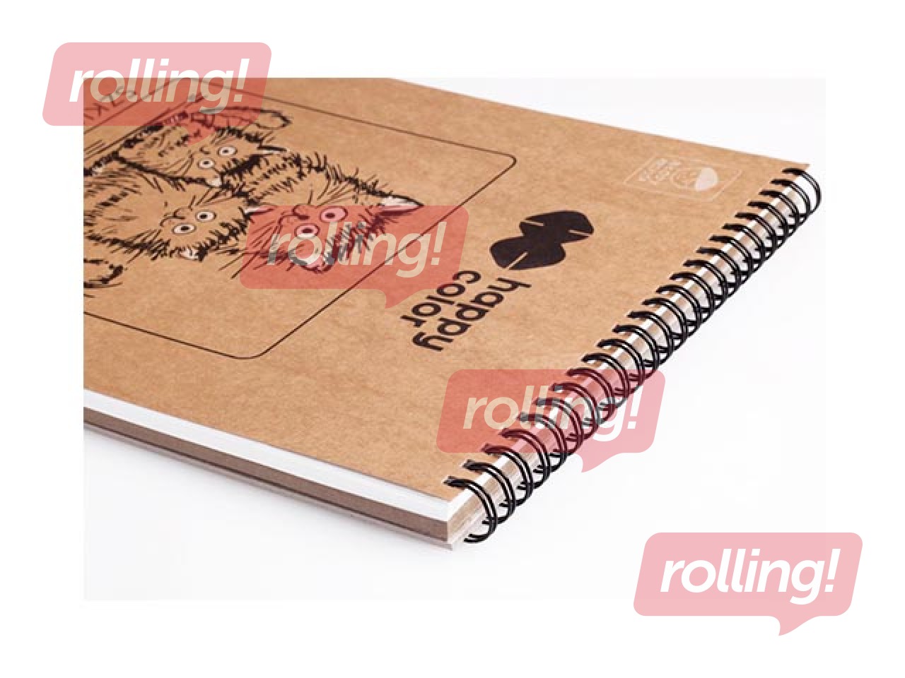 Spiral Sketch pad Young Artist Happy Color, A5, 80/90g/m², 60 sheets