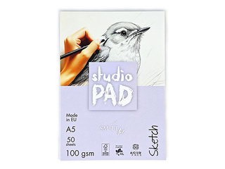 Блок бумаги для скетчей SM·LT Studio, 100г/м², A5, 50 листов