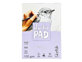 Skiču bloks SM·LT Studio, 100g/m2, A4, 50 loksnes