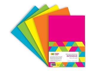 Листы пенопласта Happy Color, Intensive, A4, с блестками, 5 листов, 5 цветов