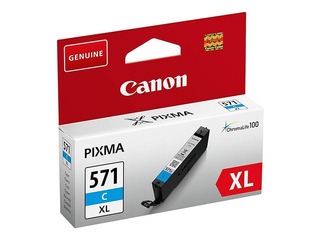Tintes kasete Canon CLI-571XL, Ciānzila, 11ml