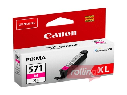 Tintes kasete Canon CLI-571XL, Fuksīna sarkana, 11ml