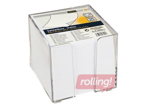 Note cube box, white, 9x9cm, 800 sheets