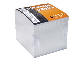 Notepaper, white, not glued, 8.5x8.5cm, 800 sheets