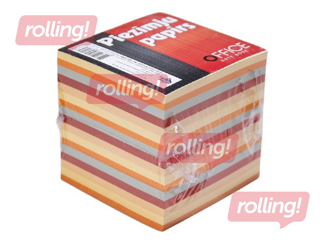 Piezīmju papīrs papildināšanai, dažādas krāsas, nesalīmēts, 8.5x8.5cm, 800 lapas