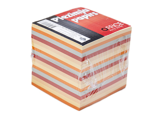 Notepaper, different colors, glued, 8.5x8.5cm, 800 sheets