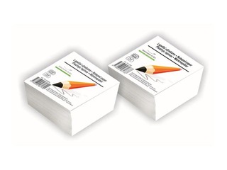 Note paper block SM·LT, white, non-glued, 9x9cm, 500 pages