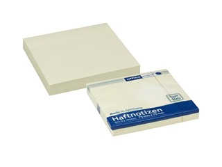 Sticky notes Office Point, yellow, 75x75mm, 100 sheets