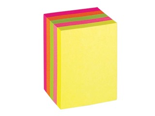 Līmlapiņu kubs Concorde, neona krāsas, 38x51mm, 300 lapiņas