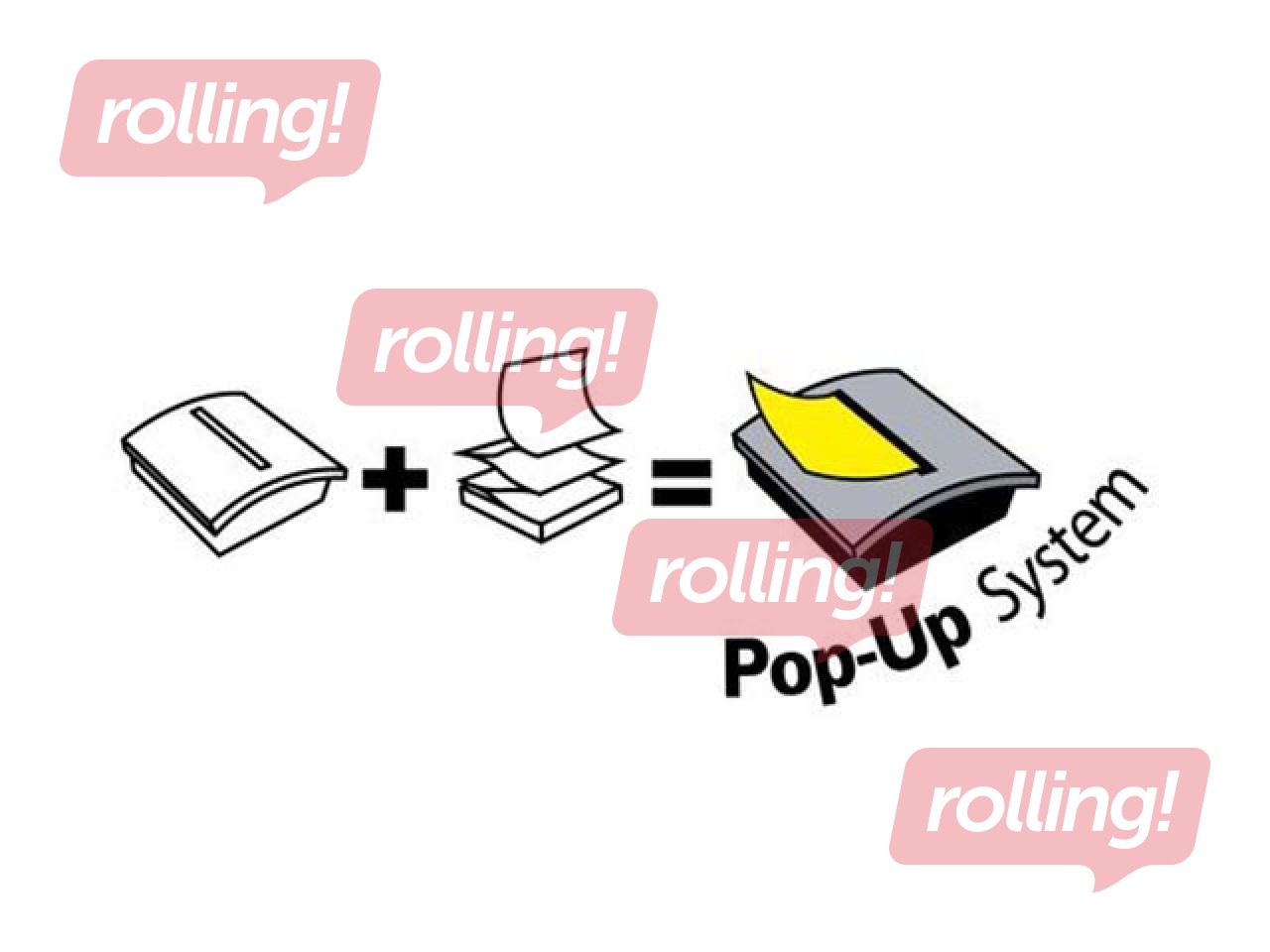 Z-märkmepaberi alus Post-it, must/läbipaistev, 76x76mm