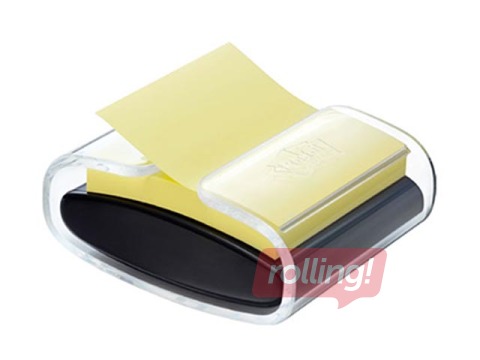 Z Pop-up Notes Dispenser Post-it, black/transparent, 76x76mm