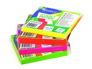 Līmlapiņas Forpus, spilgti oranžas, 75x75mm, 80 lapiņas