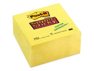 Sticky notes Post-it, Super Sticky, yellow, 76x76mm, 350 sheets