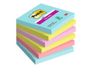 Клейкие листочки Post-It Super Sticky Cosmic, 76х76 мм, 6x90 л. + АКЦИЯ! Купи наклейки и получ