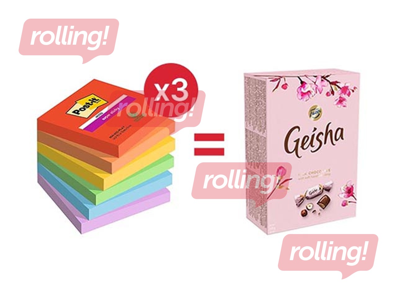 Liimäärega märkmepaber Post-It Super Sticky Playful 76x76mm, 6x90 lehte + KAMPAANIA! Osta märkmepabe