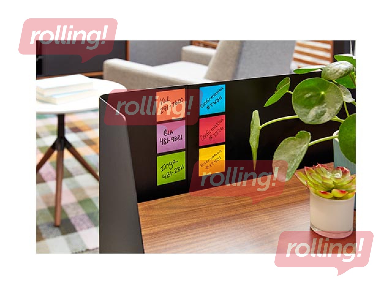 Liimäärega märkmepaber Post-It Super Sticky Playful 76x76mm, 6x90 lehte + KAMPAANIA! Osta märkmepabe